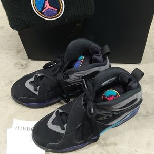 Jordan Retro 8 Aqua GS Size 6y Og All Like New Offer!